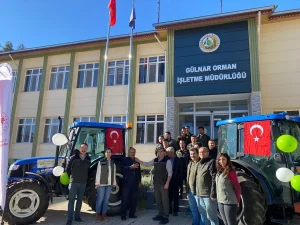 Mersin Gülnar'da ORKÖY Projesi kapsamında orman köylülerine traktör teslim edildi